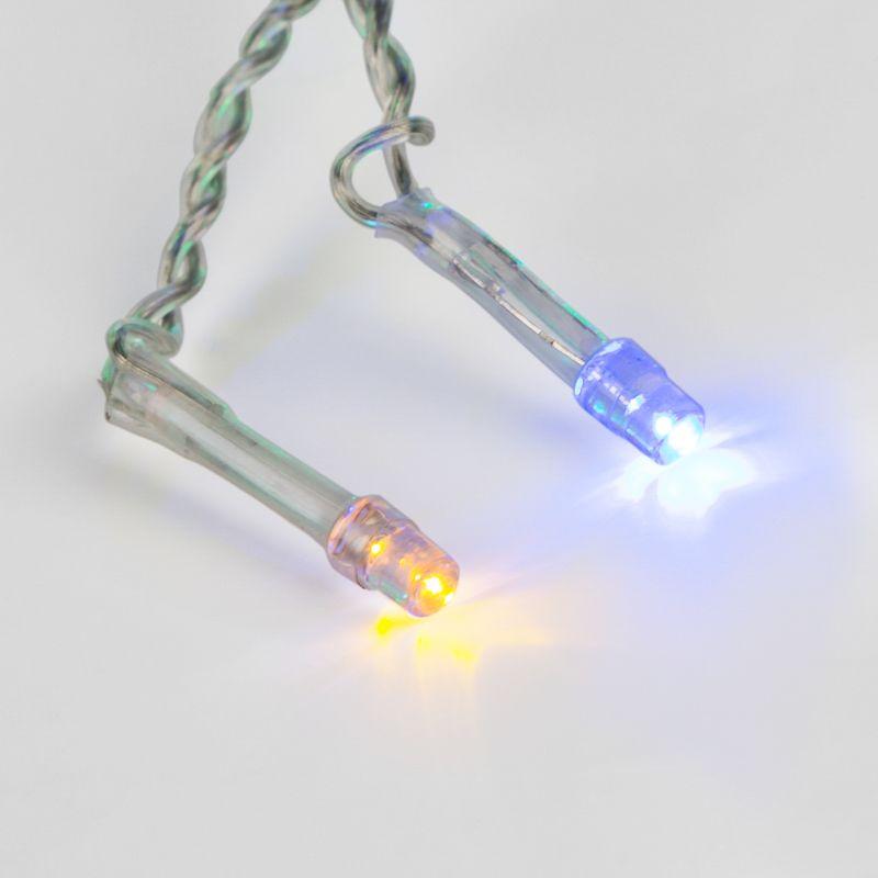 Гирлянда светодиодная "Светодиодный Дождь" 3х2м LED мультиколор свечение с динамикой провод прозр. 230В Neon-Night 235-099