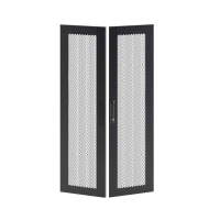 Дверь двустворчатая для IT-CQE 1200х600 перфорир. RAL9005 DKC RBITCPMD1260
