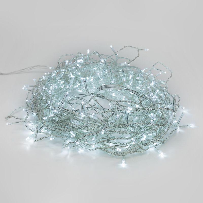 Гирлянда светодиодная "Светодиодный Дождь" 3х2м LED бел. свечение с динамикой провод прозр. 230В Neon-Night 235-095