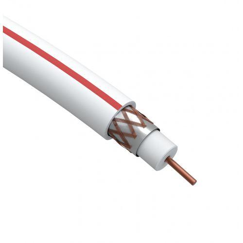 Кабель коаксиальный SAT 50м 75 Ом Cu/(оплетка Cu 75%) PVC бел. (уп.10м) Эра Б0044618