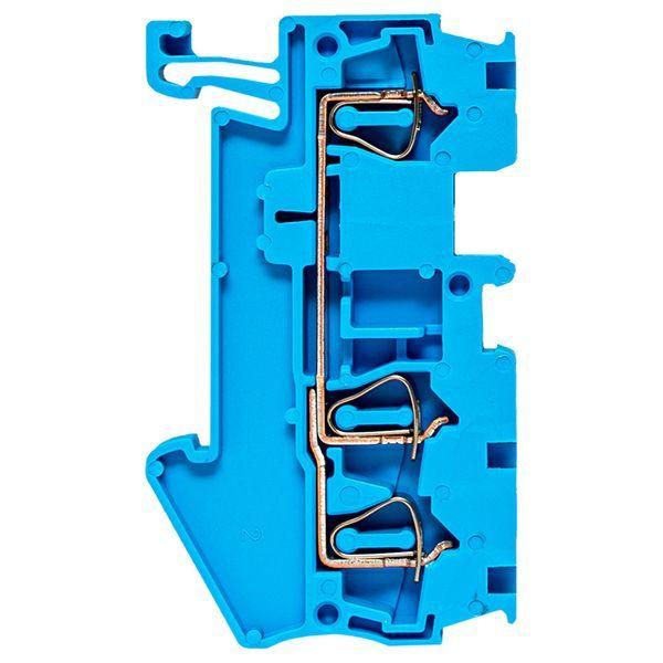 Колодка клеммная ST-2.5 28А 3 вывода пружинная син. EKF plc-jxb-st-2.5-3-blue