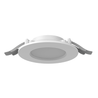 Светильник светодиодный DL-01 Slim 100мм 10Вт 4000К 120x37мм IP65/40 круглый встраив. с опаловым рассеив. RAL9003 бел. муар VARTON V1-RF-00011-10000-6501040