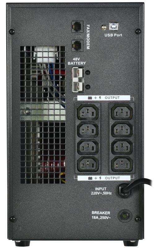 Источник бесперебойного питания ELECTRA LT 3кВА/2.4кВт 48VDC без АКБ USB ITK ELT-3000VA-1-L