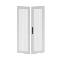 Дверь двустворчатая для IT-CQE 1200х800 перфорир. RAL7035 DKC RGITCPMD1280