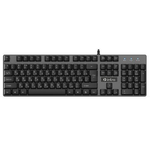 Клавиатура KG480 игровая проводная металл. с подсветкой черн. Intro Б0060192