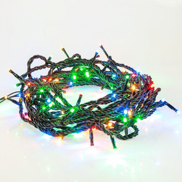 Гирлянда светодиодная управляемая"Нить" 20м 200LED мультиколор 20Вт 220-240В IP65 8 режимов провод ПВХ черн. (нужен контроллер 217-204) Neon-Night 303-149