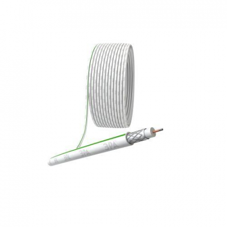 Кабель коаксиальный SAT 703 B.75 Ом CCS/(оплетка Al 75%) PVC Simple бел. (уп.50м) Эра Б0044611