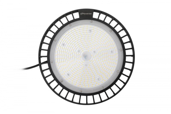 Светильник светодиодный ДСП IB 10 S 100-150-200W W 850 BK D353xH117мм 100-200Вт 5000К IP65 подвес черн. High Bay Русский Свет 16091023043