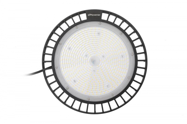 Светильник светодиодный ДСП IB 10 S 150W M 850 BK D298xH112мм 150Вт 5000К IP65 High Bay подвес черн. Русский Свет 16091023048