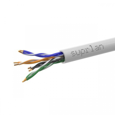 Кабель витая пара U/UTP кат.5E 4х2х0.51 24AWG solid Cu LSZH нг(А)-HF In. Premium 305м (м) SUPRLAN 01-0307-1